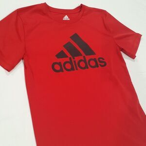 Adidas Youth Medium 10/12 Short‎ Sleeve T-shirt Red